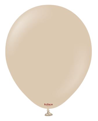 KALISAN 18" STANDARD HAZELNUT LATEX BALLOON - 25CT - Click Image to Close