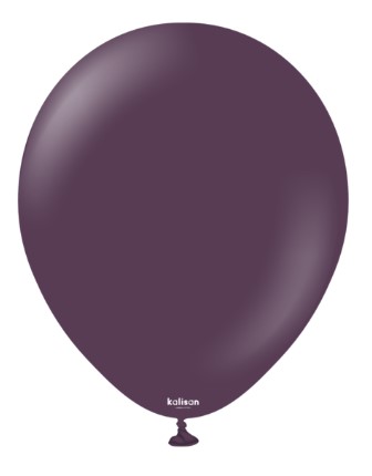 Kalisan 18" Standard Plum Latex Balloon 25pack - Click Image to Close