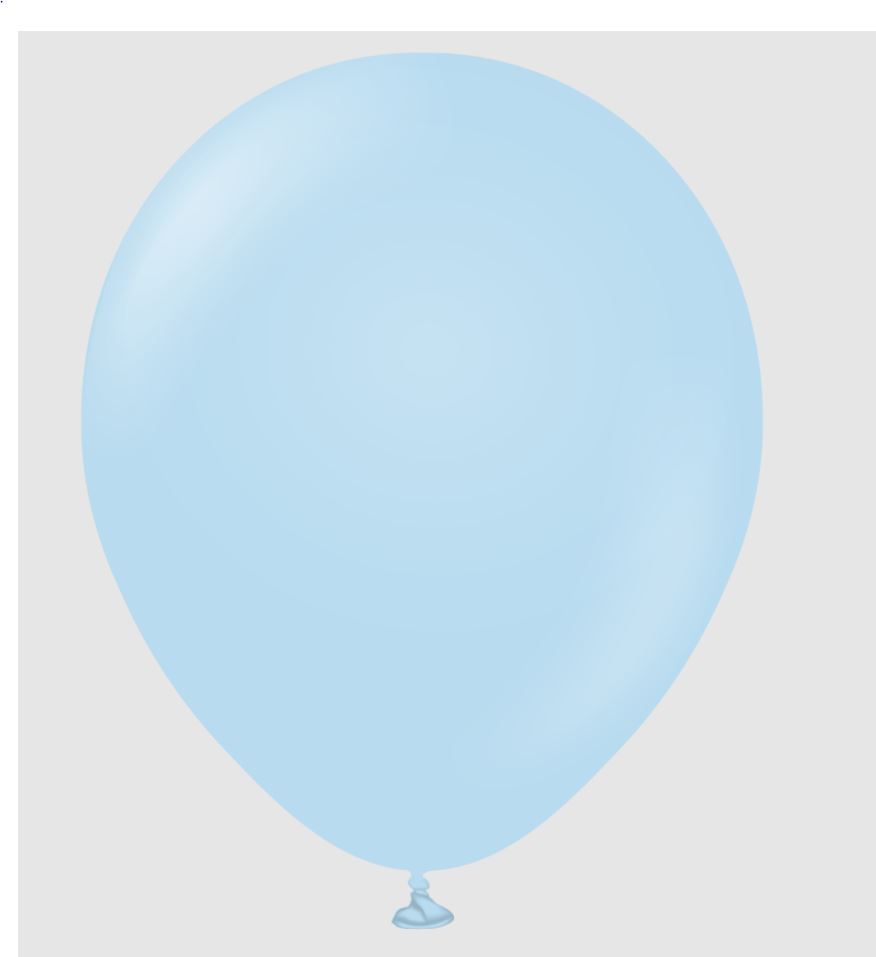 KALISAN 18" MACARON BLUE BALLOON - 25CT - Click Image to Close