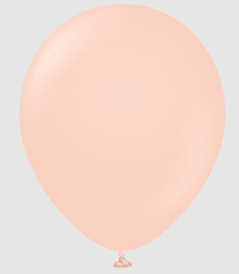KALISAN 18" MACARON SALMON BALLOON- 25CT - Click Image to Close
