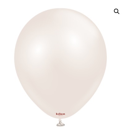 Kalisan 18" Aura Beige Cream Latex Balloon 25 Pack - Click Image to Close
