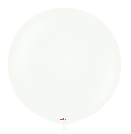Kalisan 24" Standard White Balloon 2Pack - Click Image to Close