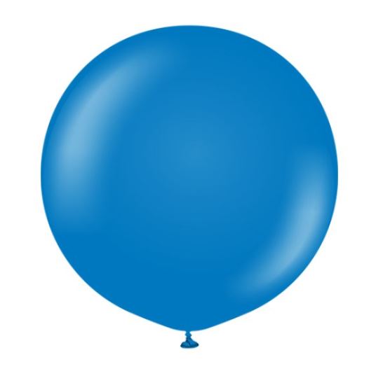 KALISAN 24" STANDARD BLUE LATEX BALLOONS 2CT - Click Image to Close