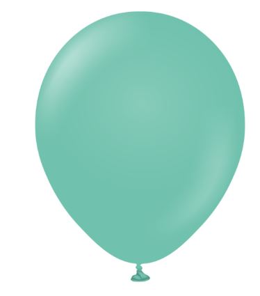 KALISAN 24" SEA GREEN STANDARD PASTEL BALLOON 2CT - Click Image to Close