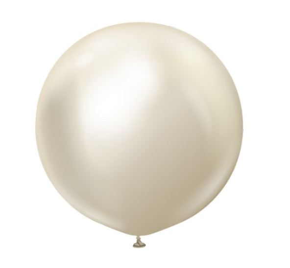 KALISAN 24" WHITE GOLD BALLOON- 2CT - Click Image to Close