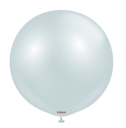 Kalisan 24" Aura Ice Blue Latex Balloon 2 Pack - Click Image to Close