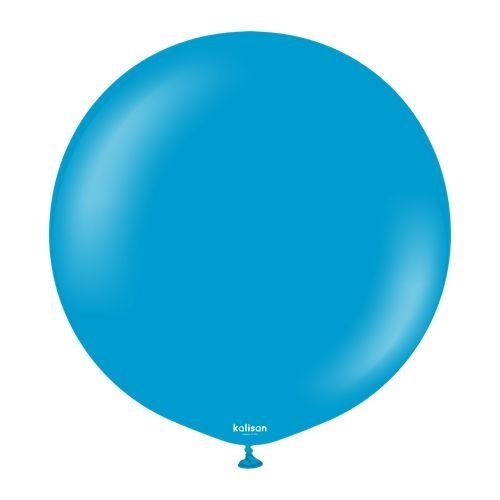Kalisan 36" Standard Caribbean Blue Balloons 2pc - Click Image to Close