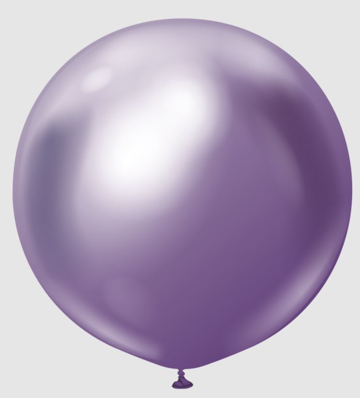 KALISAN 36" MIRROR VIOLET BALLOON-2CT - Click Image to Close