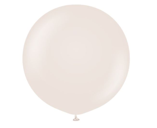 KALISAN 36" RETRO WHITE SAND LATEX BALLOONS 2CT - Click Image to Close