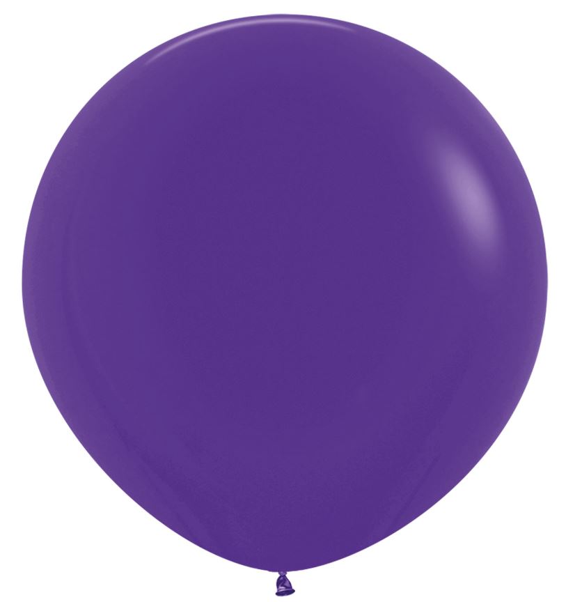 Fashion Colour Solid Violet 051 Latex Balloons 36" 2 Pack - Click Image to Close