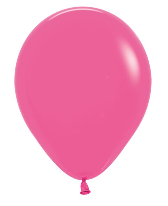 Sempertex Neon Fuchsia 5" Latex Balloons 100 Pack - Click Image to Close