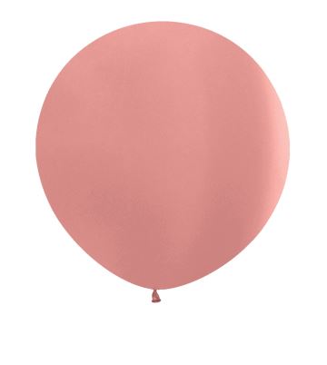Metallic Solid Rose Gold 36" Latex Balloons 91.5cm - 2 Pack C - Click Image to Close