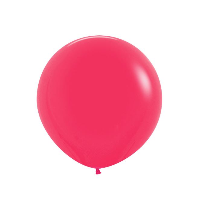 Fashion Colour Solid Raspberry 014 Latex Balloons 24" 3 Pack - Click Image to Close