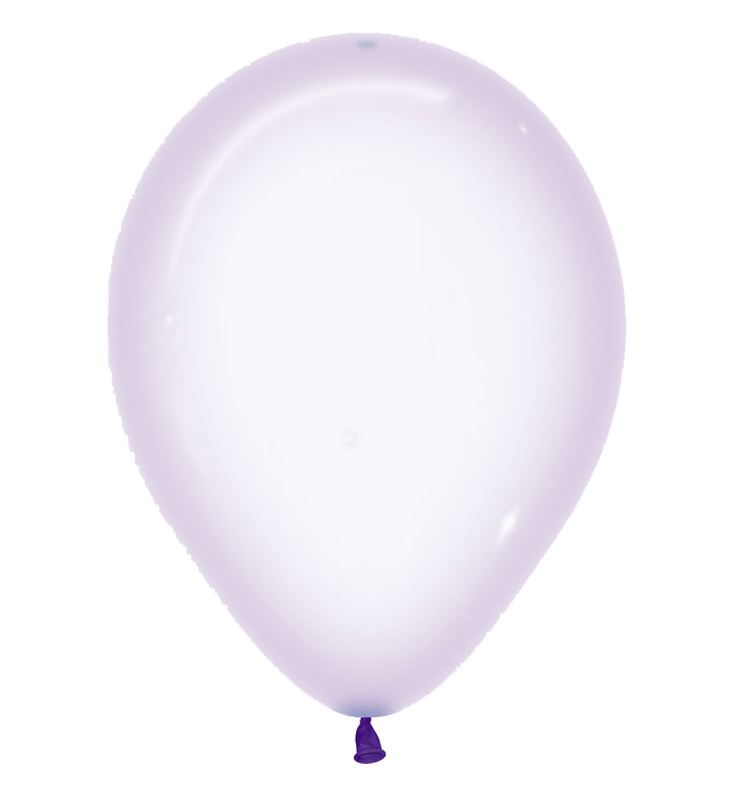 Crystal Pastel Lilac 350 Latex Balloons 12"/30cm - 50 Pack - Click Image to Close
