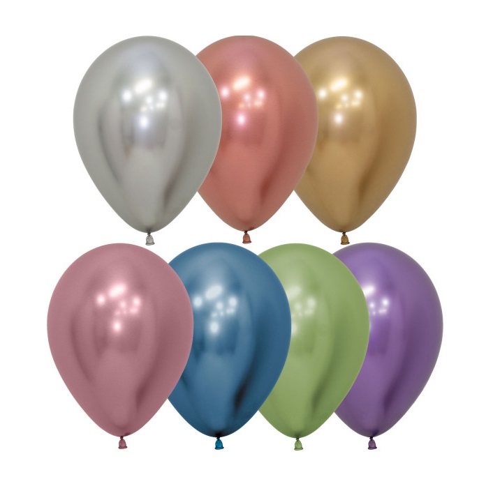 Reflex Sempertex 12" Latex Balloons 50 Pack ( Assorted ) - Click Image to Close