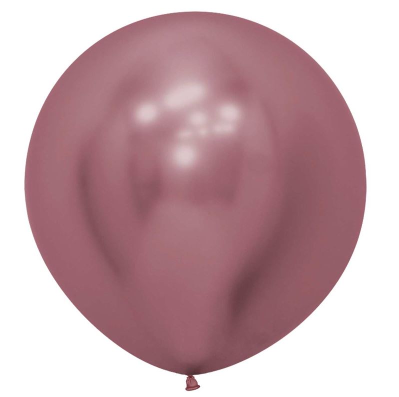 Reflex Pink Latex Balloons 24"/60cm - 3 Pack - Click Image to Close