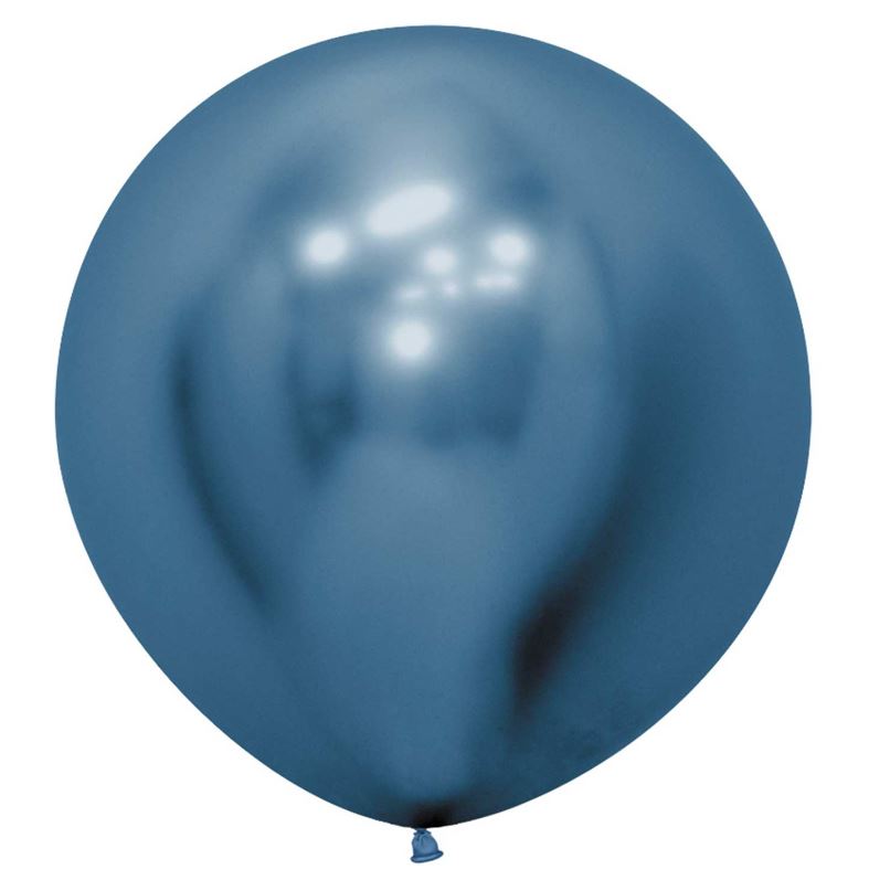 Reflex Blue 940 Latex Balloons 24"/60cm - 3 Pack - Click Image to Close