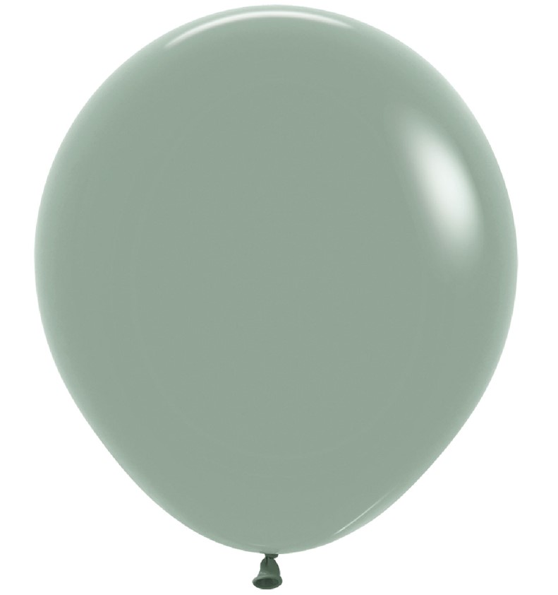 Pastel Dusk Laurel Green 18" Latex Balloons 45cm 25 Pack - Click Image to Close