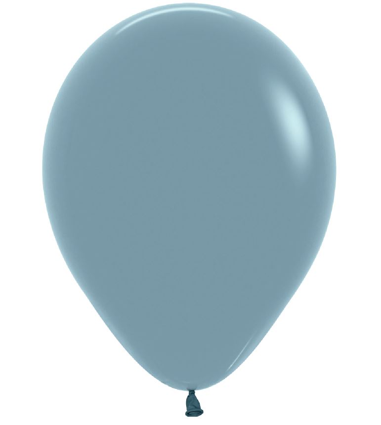 Pastel Dusk Blue 5" Latex Balloons 13cm - 100 Pack - Click Image to Close
