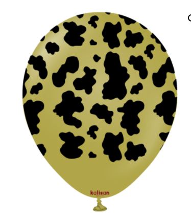 Kalisan 12" Safari Cow Olive - 25ct - Click Image to Close