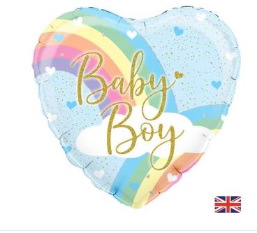 OAKTREE 18" PASTEL RAINBOW BOY HOLOGRAPHIC