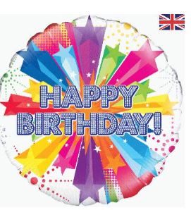 OAKTREE 18" BRIGHT STAR BIRTHDAY HOLOGRAPHIC