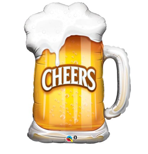 Foil 35" Cheers Beer Mug - Click Image to Close