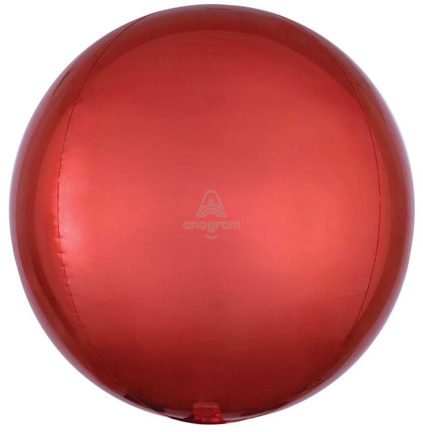 Orange Orbz Pack aged Foil 15" Balloons - Click Image to Close