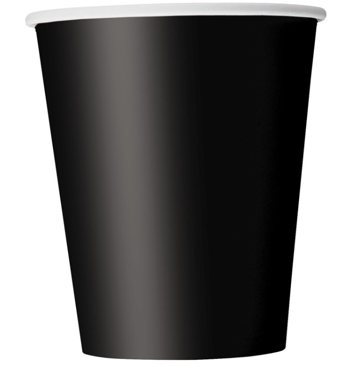 Midnight Black 9oz Cup 14Pack - Click Image to Close