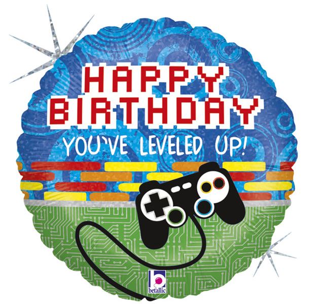 Game Controller Birthday 18" Single Pack - Click Image to Close