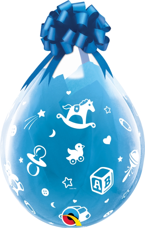 QUALATEX 25 PACK 18" BABYS NURSERY DIAMOND CLEAR BALLOON - Click Image to Close