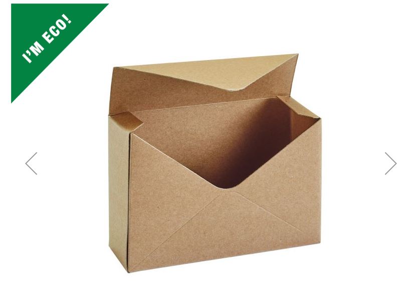 ENVELOPE BOXES LINED SAGE KRAFT x 10 - Click Image to Close