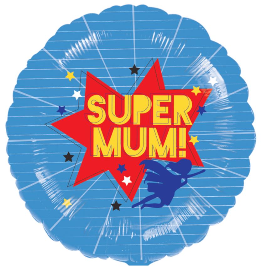 Super Mum XL Foil Balloon - Click Image to Close