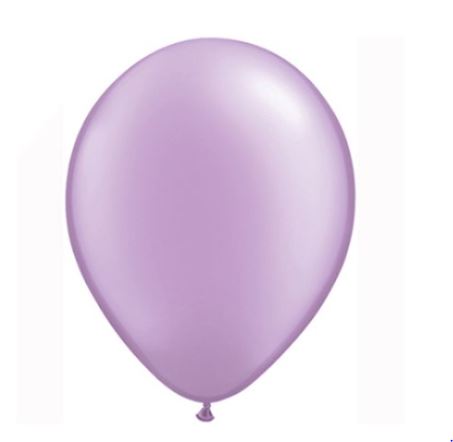 5" PASTEL PEARL LAVENDER LATEX BALLOONS (100) - Click Image to Close