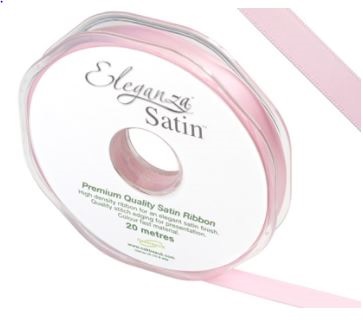 ELEGANZA DOUBLE FACED SATIN 10MM X 20M LT PINK NO.21