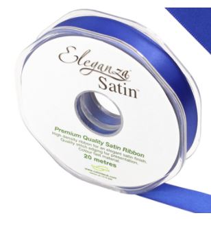 Eleganza Double Faced Satin 15mm x 20m Royal Blue No.18