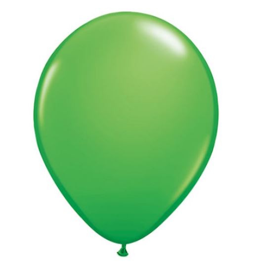 11" FASHION SPRING GREEN LATEX BALLOONS (100) - Click Image to Close