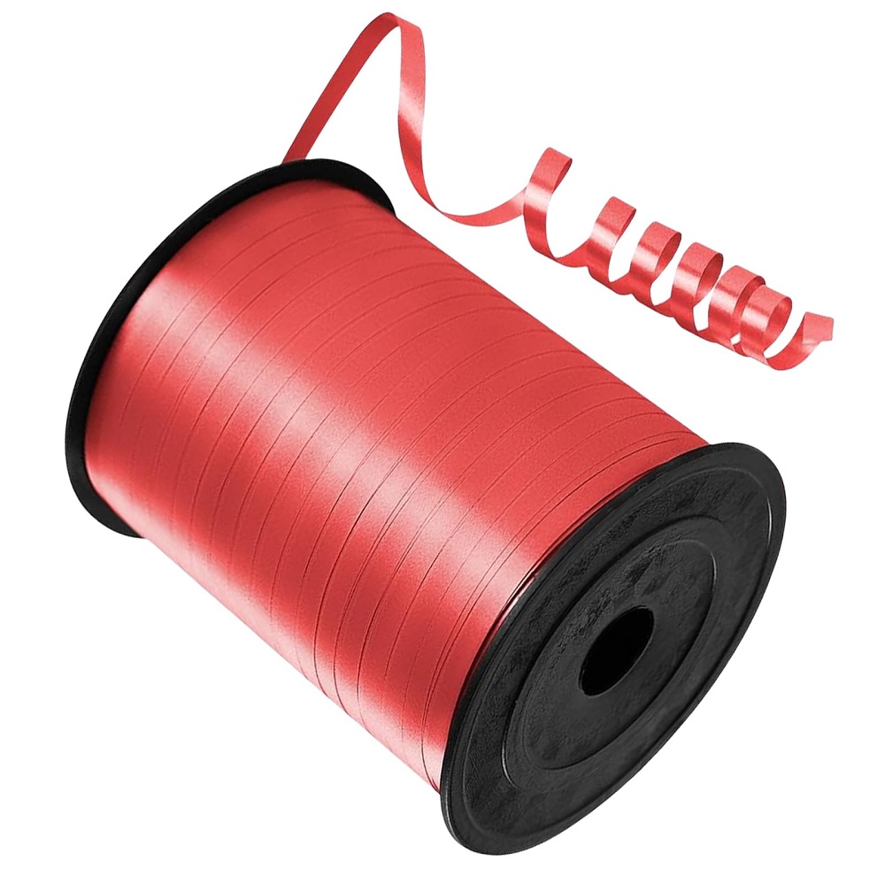 Red Curling Ribbon 500 Yards - Click Image to Close
