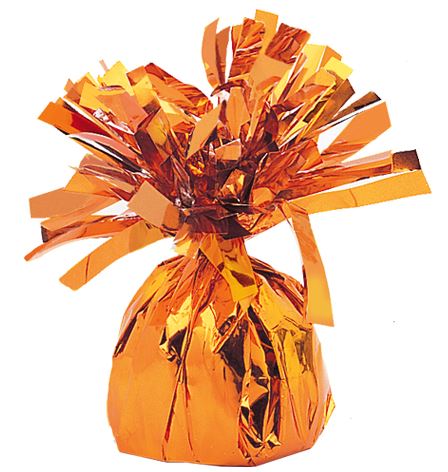 FOIL BALLOON WEIGHT ORANGE - Click Image to Close