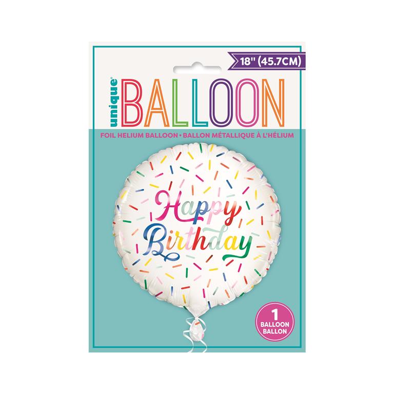 Birthday Sprinkle Happy Birthday Round - Click Image to Close