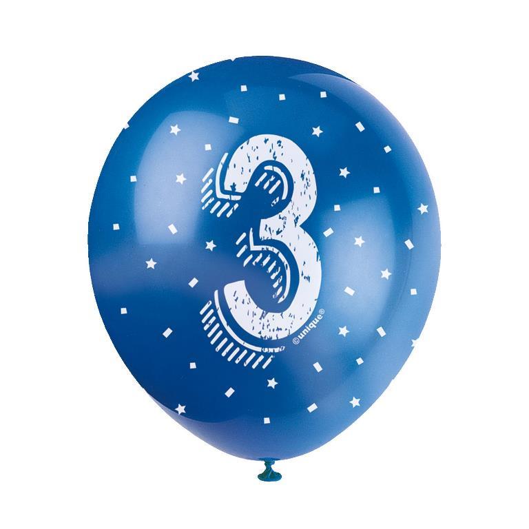5 12" NUMBER 3 BALLOON - Click Image to Close