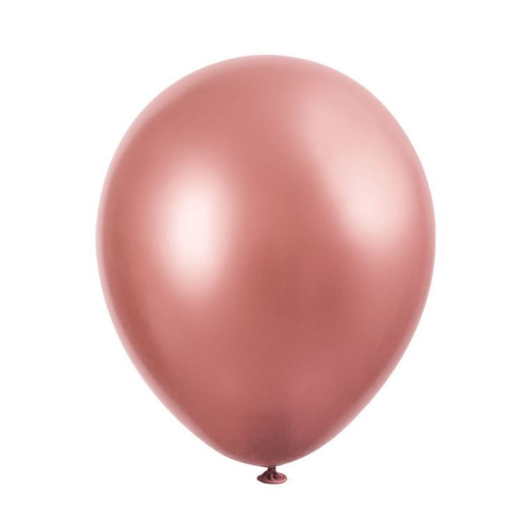 ROSE GOLD PLATINUM 11" LATEX BALLOONS 6 PACK - Click Image to Close