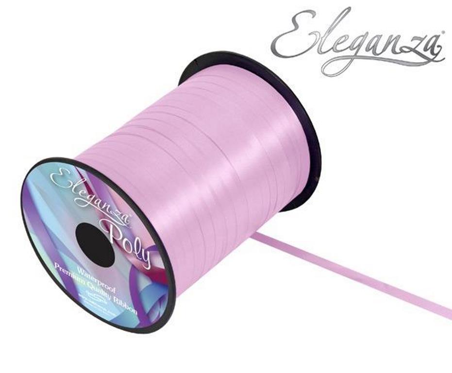 Eleganza Poly Curling Ribbon 5mm X 500Yds No21 Light Pink - Click Image to Close