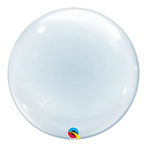 QUALATEX 20" CLEAR DECO BUBBLE BALLOON - Click Image to Close