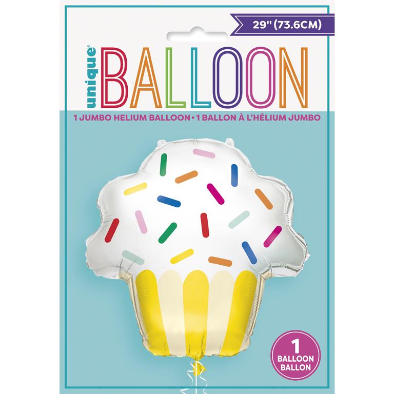 CUPCAKE GIANT FOIL BALLOON 29" - Click Image to Close