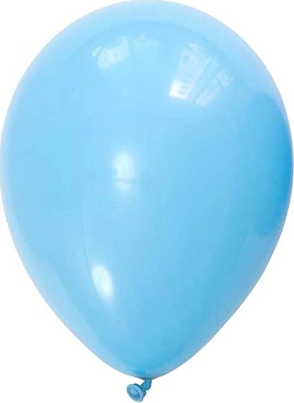 12" PREMIUM LATEX BALLOONS 10 PACK COOL BLUE - Click Image to Close