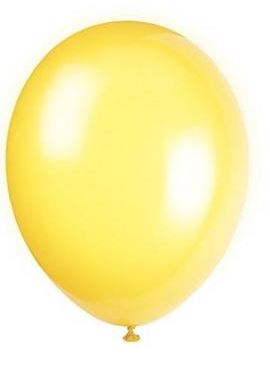 12" PREMIUM LATEX BALLOONS 10 PACK LEMON YELLOW