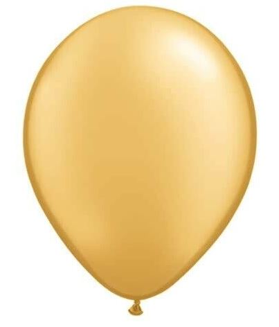 12" PREMIUM PEARLIZED BALLOONS 8 PACK GOLD CHAMPAGNE - Click Image to Close