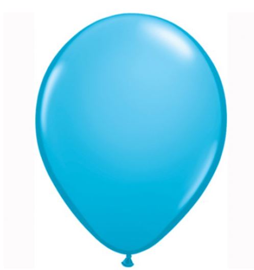 11" QUALATEX ROBINS EGG LATEX BALLOON 100PACK - Click Image to Close