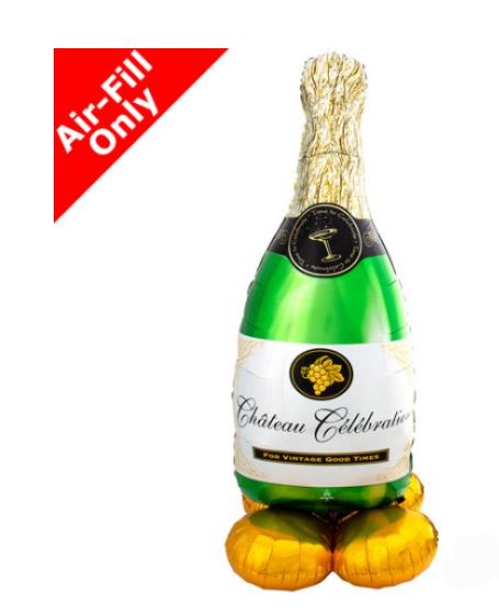 Airloonz Bubbly 55" Wine Bottle - Click Image to Close
